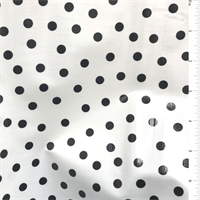 White with black polkadots